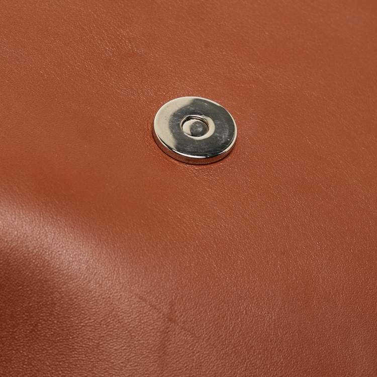Pre Owned Chloe Brown Leather and Suede Medium Faye Shoulder Bag