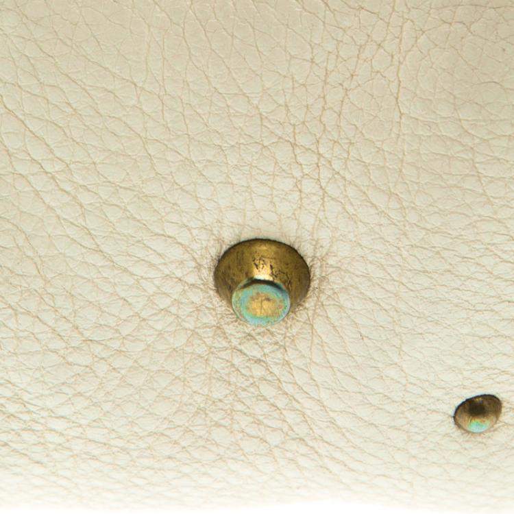 Pre Owned Chloe Cream Leather Medium Paddington Satchel