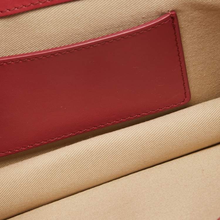 Pre Owned Chloe Pink Leather and Suede C Chain Clutch