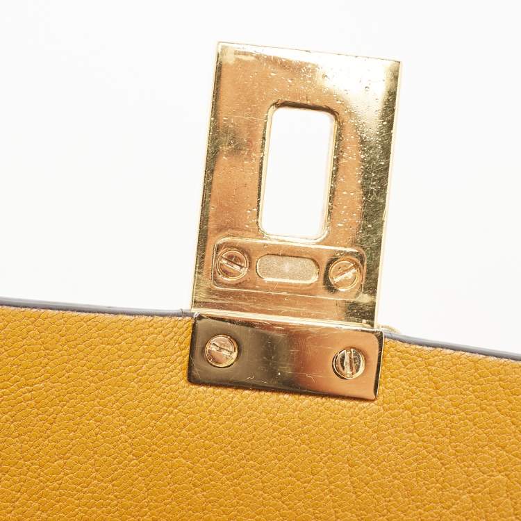 Pre Owned Chloe Mustard Leather Small Drew Shoulder Bag