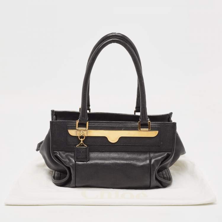 Pre Owned Chloe Black Leather Satchel