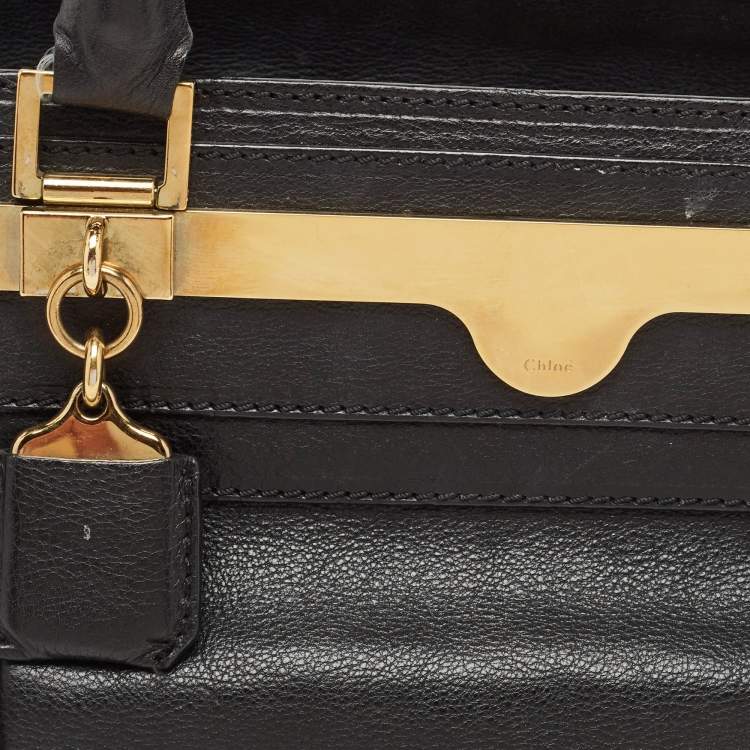 Pre Owned Chloe Black Leather Satchel