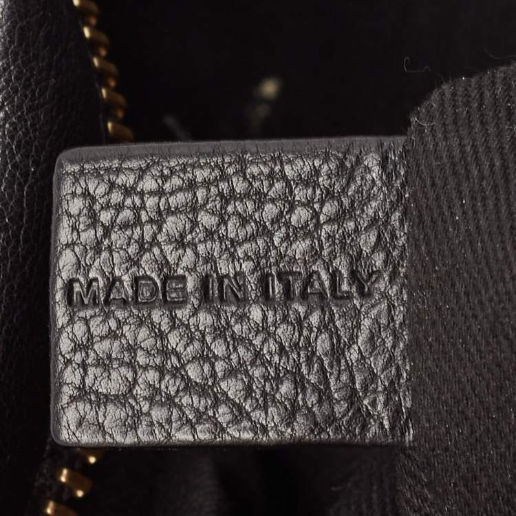 Pre Owned Chloe Black Leather Medium Paraty Satchel