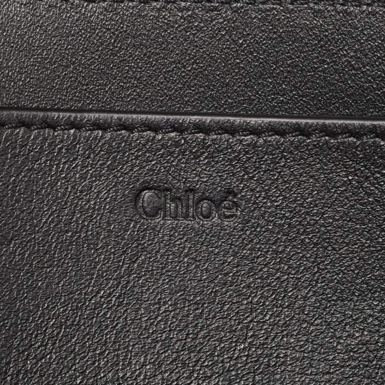 Pre Owned Chloe Black Leather Drew Bijou Clutch