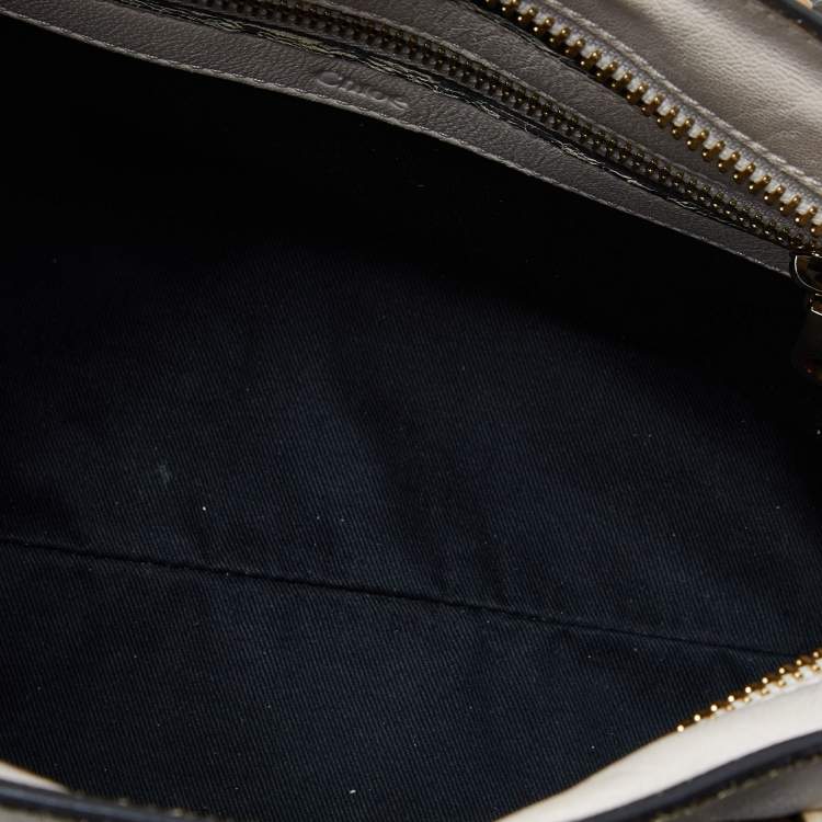 Pre Owned Chloe Beige/Brown Leather Ethel Satchel