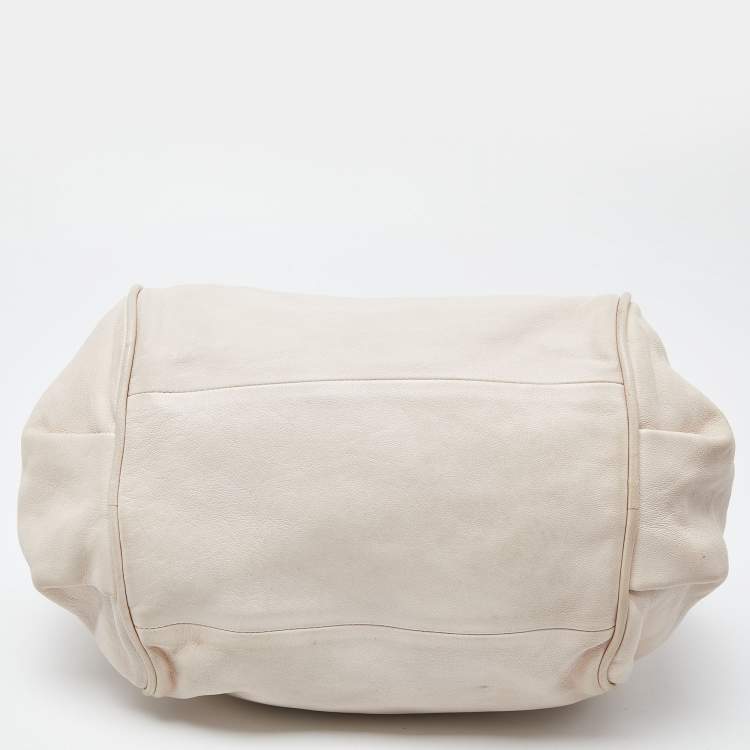 Pre Owned Chloe Beige/Brown Leather Ethel Satchel
