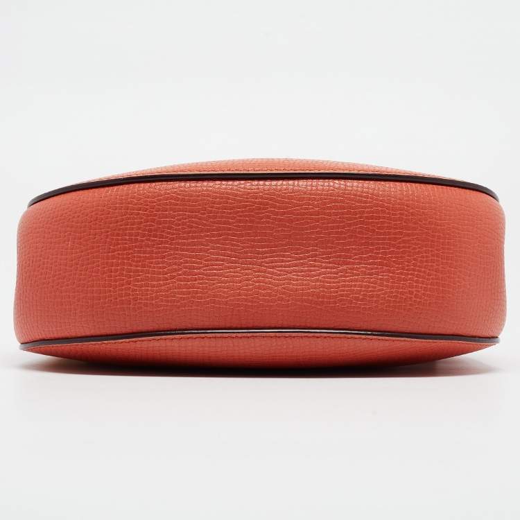 Pre Owned Chloe Two Tone Orange Leather Medium Drew Shoulder Bag