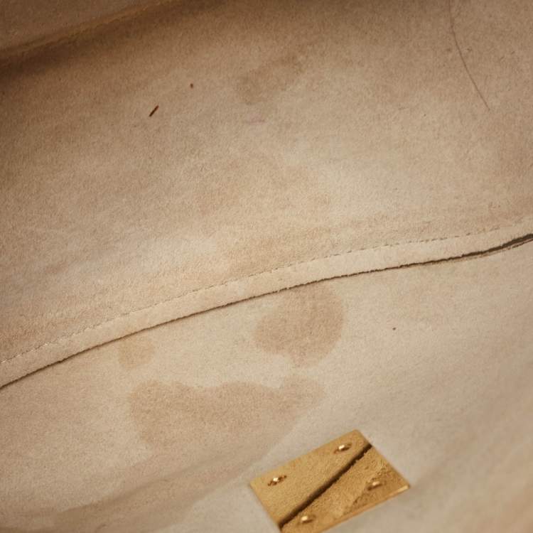 Pre Owned Chloe Two Tone Leather Large Drew Shoulder Bag