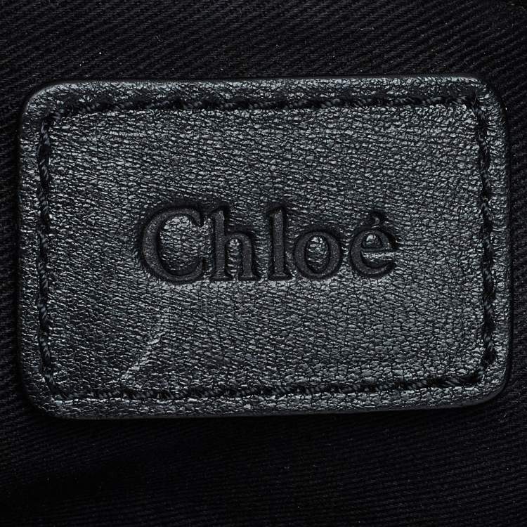 Pre Owned Chloe Black Leather Large Paraty Satchel