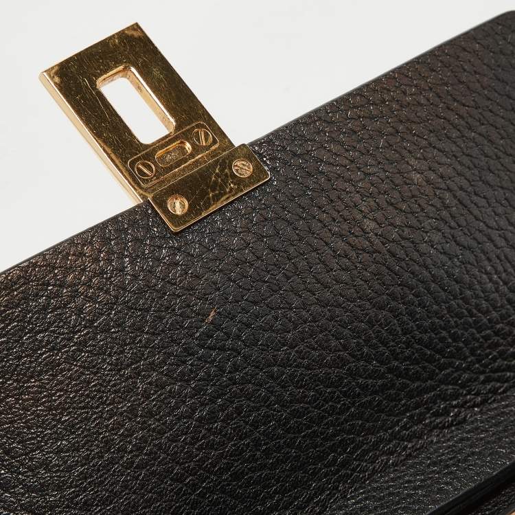 مملوكة مسبقًا Chloe Black Leather Medium Drew Shoulder Bag