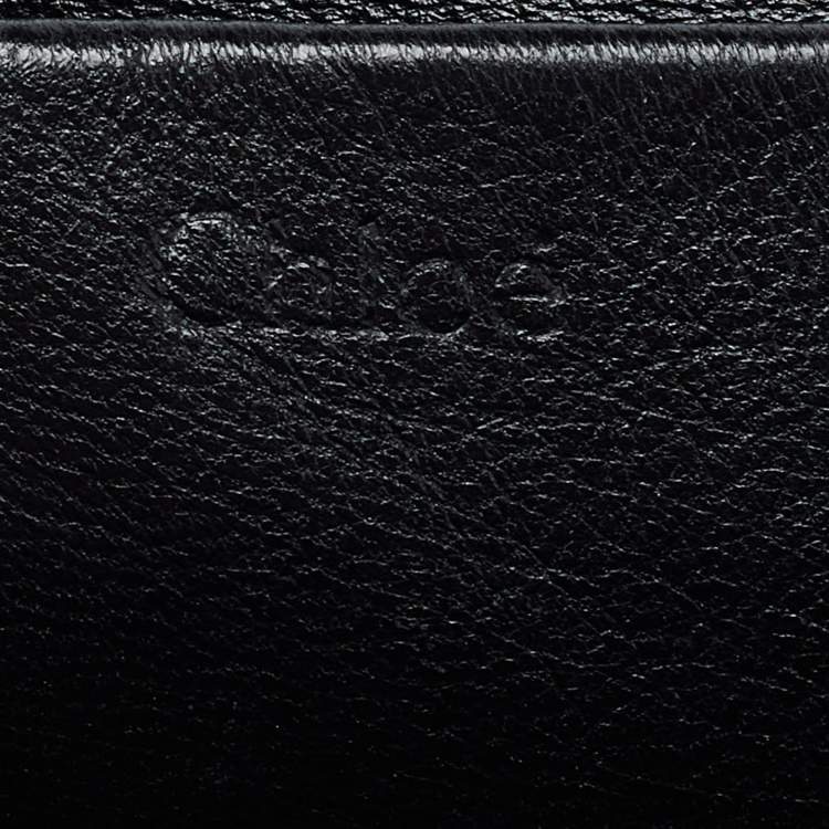 Pre Owned Chloe Black Leather Medium Elsie Chain Shoulder Bag