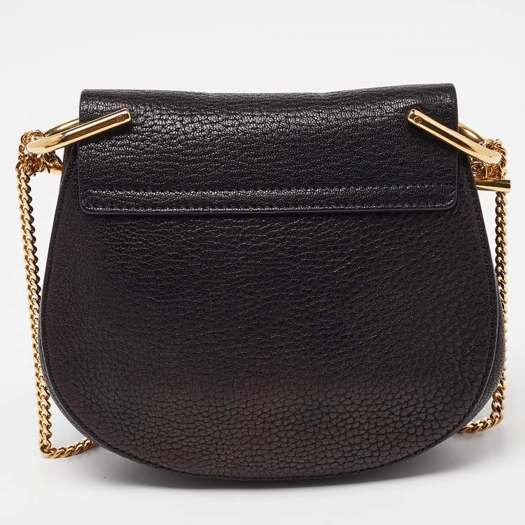 مملوكة مسبقًا Chloe Black Leather Small Drew Shoulder Bag