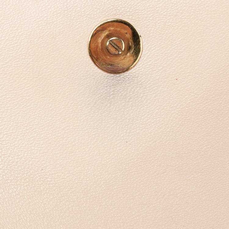 Pre Owned Chloe Tri Color Leather Small Clare Shoulder Bag