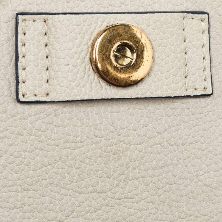 Pre Owned Chloe Tri Color Leather Large Clare Shoulder Bag