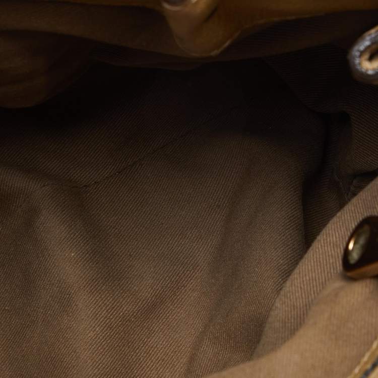 Pre Owned Chloe Beige Leather Elsie Top Handle Bag