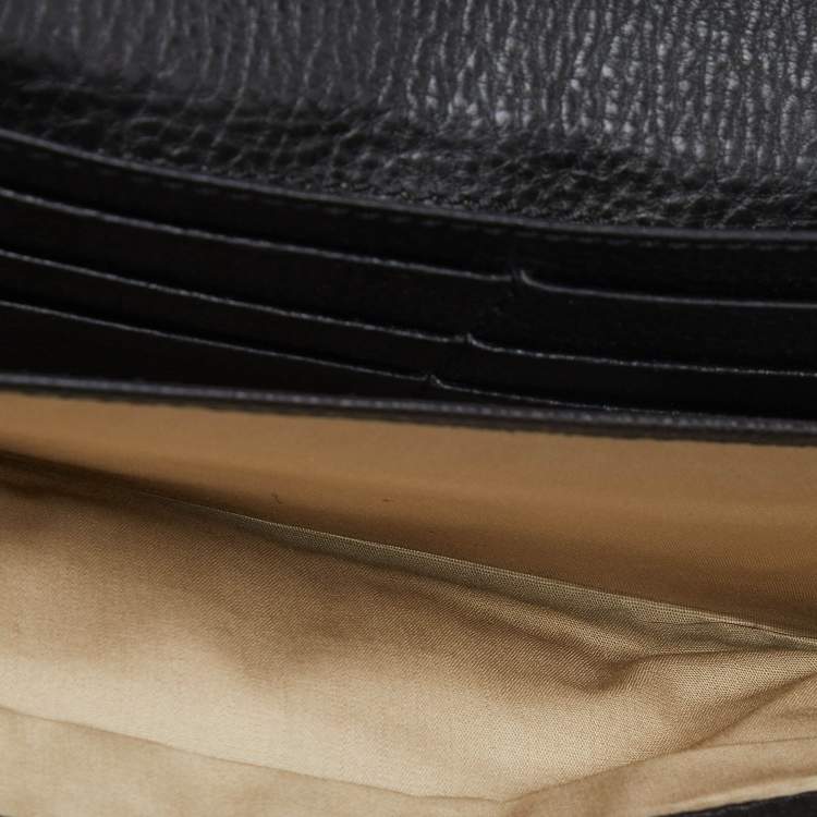 Pre Owned Chloe Black Leather Elsie Continental Wallet