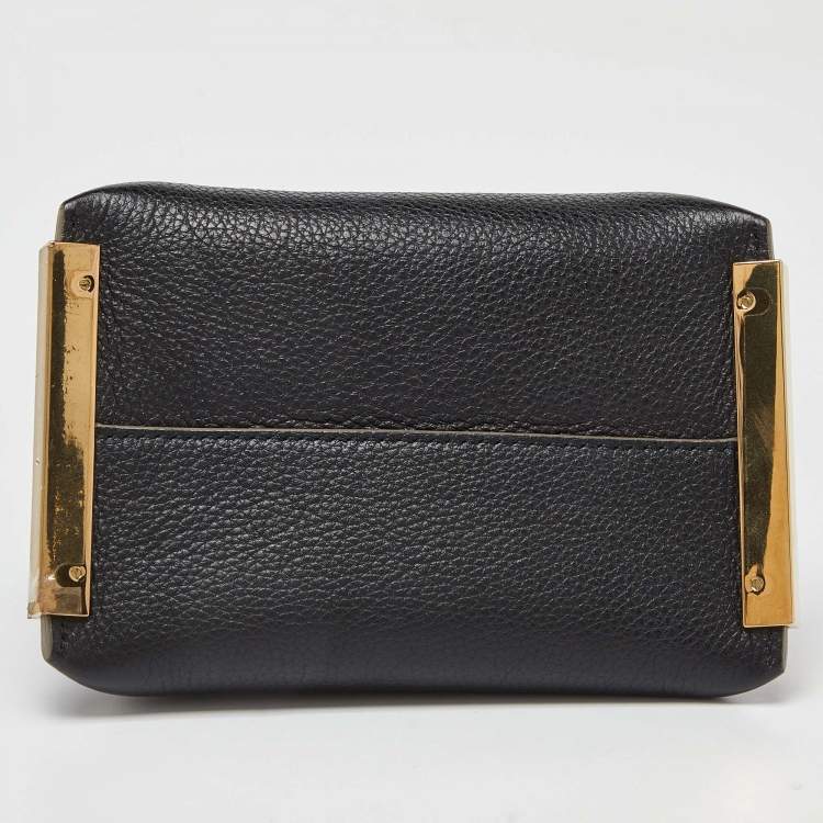 مملوكة مسبقًا Chloe Tri Color Leather Mini Clare Crossbody Bag