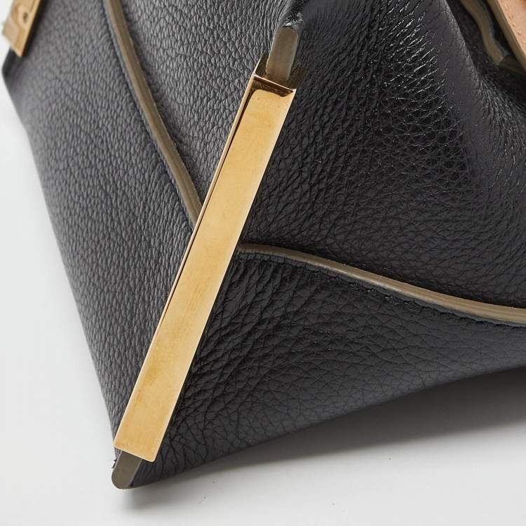 مملوكة مسبقًا Chloe Tri Color Leather Mini Clare Crossbody Bag