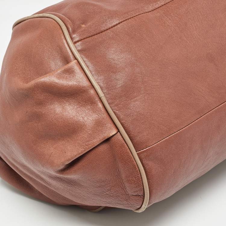 Pre Owned Chloe Brown Leather Medium Ethel Satchel