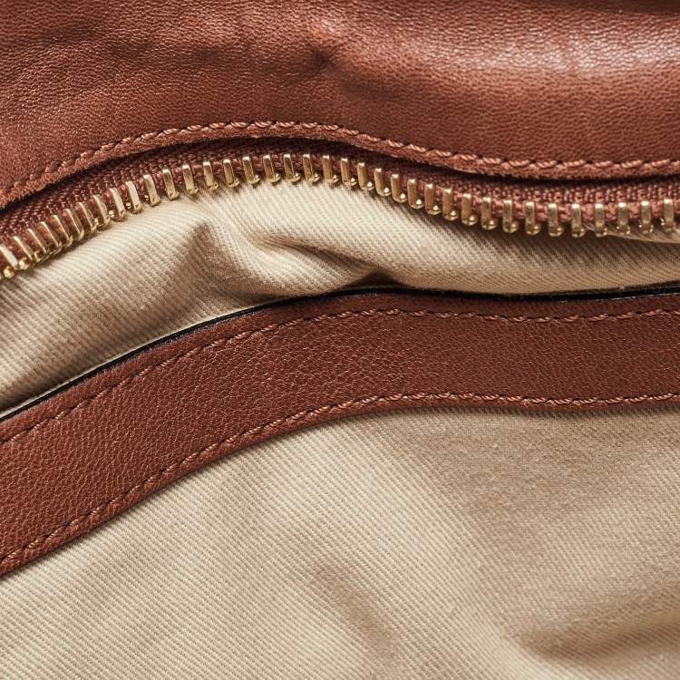 Pre Owned Chloe Brown Leather Medium Ethel Satchel