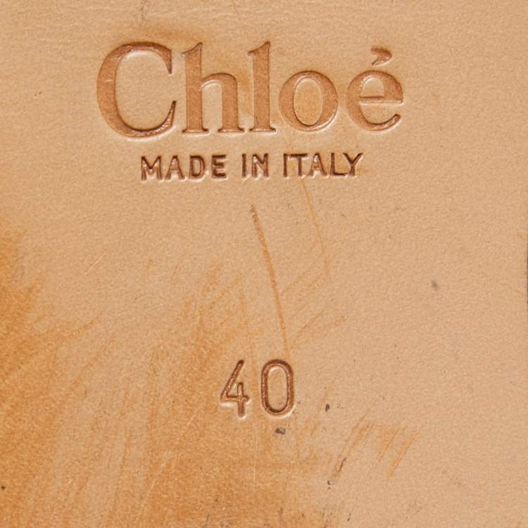مملوكة مسبقًا Chloe Dark Blue Velvet Susanna Ankle Boots Size 40