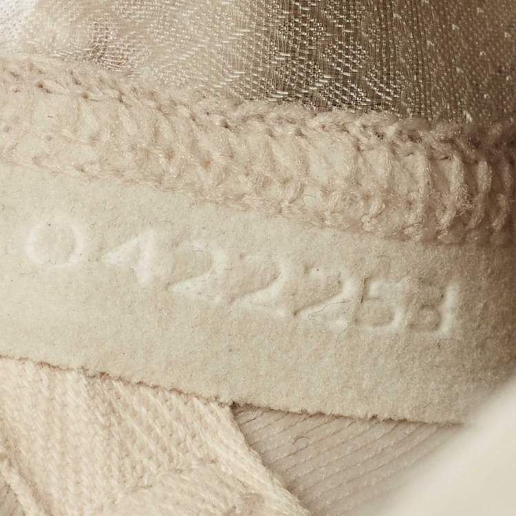 Pre Owned Chloe Multicolor Canvas and Suede Nama Sneakers Size 38