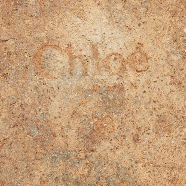 Pre Owned Chloe Light Grey Suede Scalloped Accent Espadrille Flats Size 38