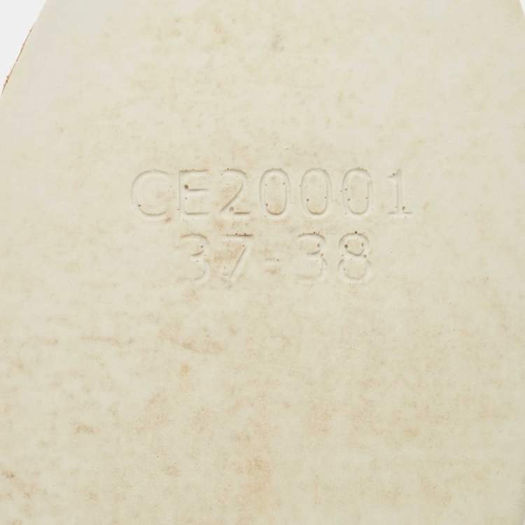 Pre Owned Chloe Beige Knit Fabric Lauren Lace Up Sneakers Size 37-38