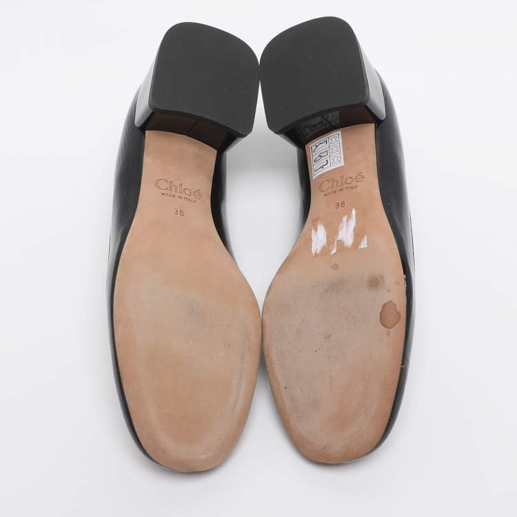 مملوكة مسبقًا Chloe Marcie Size 36 Black Patent Leather Pumps