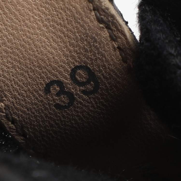 Pre Owned Chloé Lauren Size 39 Black Lace and Mesh Low Top Sneakers