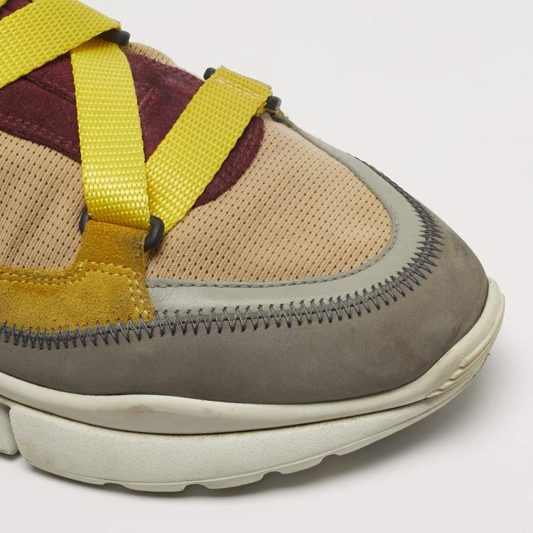 مملوكة مسبقًا Chloe Sonnie Size 40 Multicolor Leather and Suede Sneakers