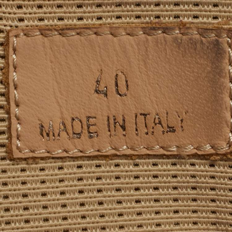 مملوكة مسبقًا Chloe Sonnie Size 40 Multicolor Leather and Suede Sneakers