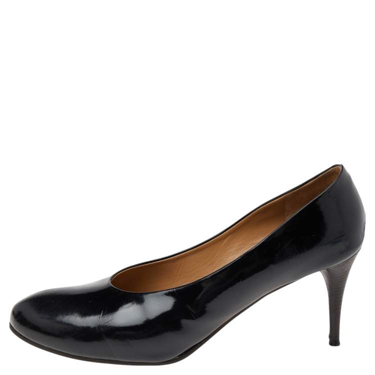 Pre Owned  Chloe Black Leather Pumps Size 41