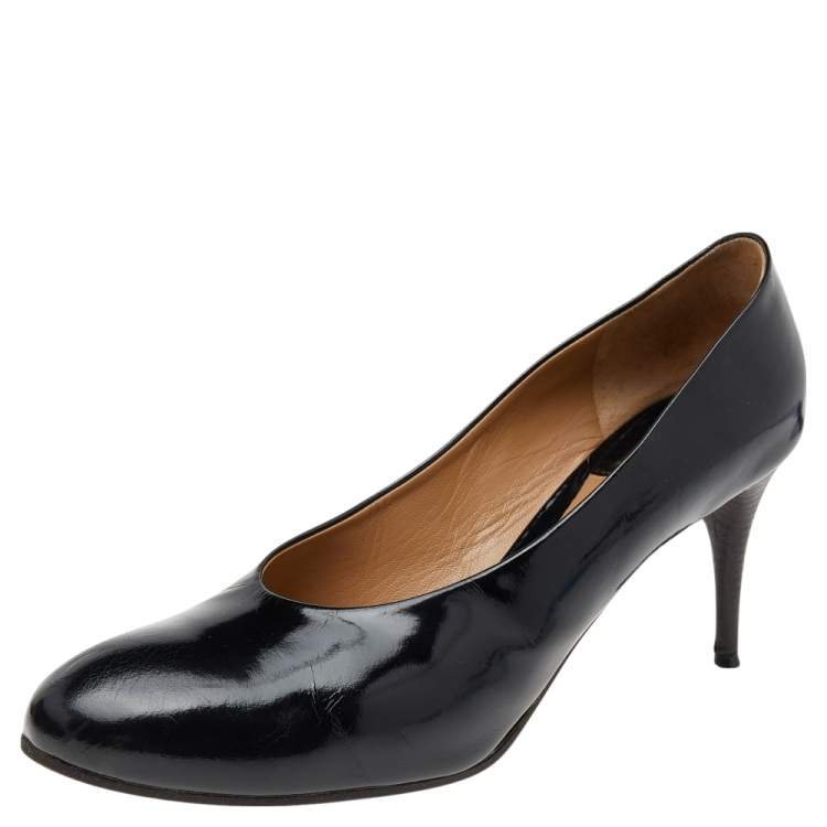 Pre Owned  Chloe Black Leather Pumps Size 41