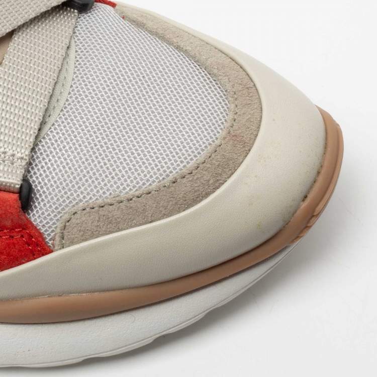 مملوكة مسبقًا Chloe Multicolor Suede And Fabric Sonnie Low Top Sneakers Size 40 