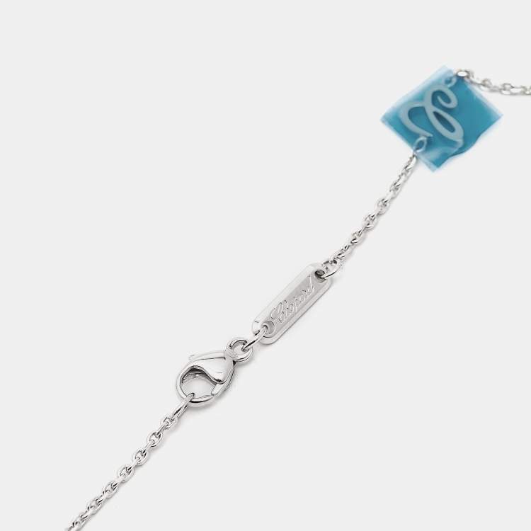 Pre Owned Chopard Happy Diamonds Icons 18k White Gold Pendant Necklace