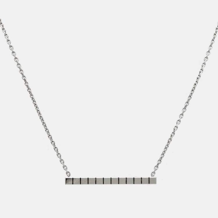 Pre Owned Chopard Ice Cube Diamonds 18k White Gold Necklace
