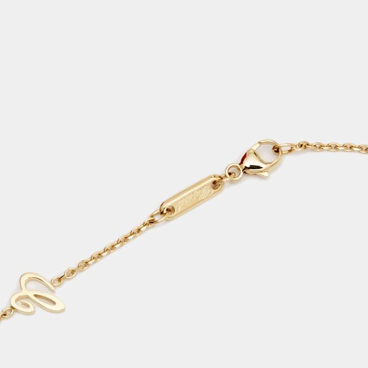 Pre Owned Chopard Happy Diamonds  Icon 18k Yellow Gold Pendand Necklace