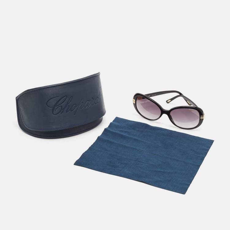 Pre Owned Chopard Black Gradient SCH 110S Oversized Sunglasses