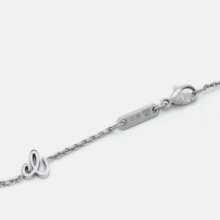 Pre Owned Chopard Happy Diamonds Icons 18k White Gold Pendant Necklace