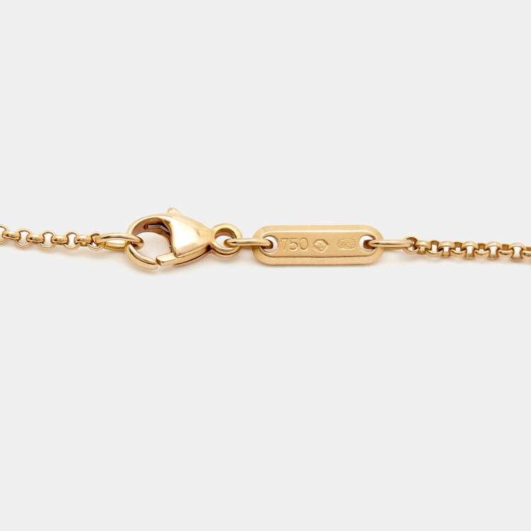 Pre Owned Chopard  Happy Diamonds 18k Rose Gold Necklace