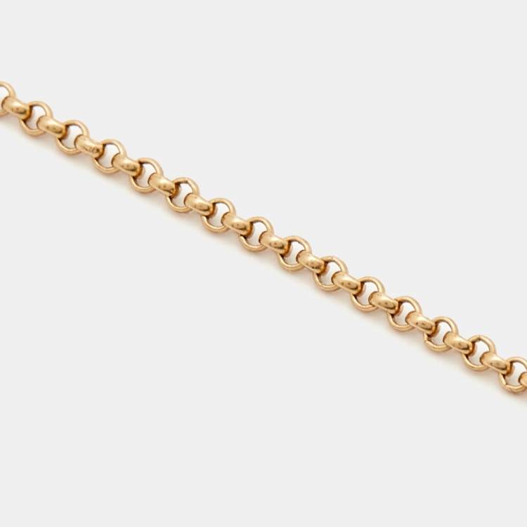 Pre Owned Chopard  Happy Diamonds 18k Rose Gold Necklace