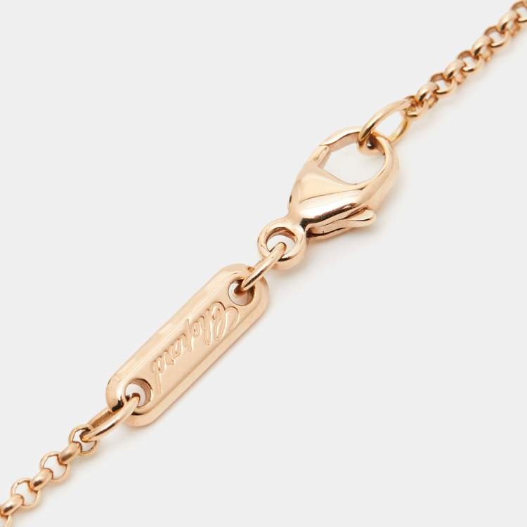Pre Owned Chopard Happy Hearts Diamond 18k Rose Gold Bracelet
