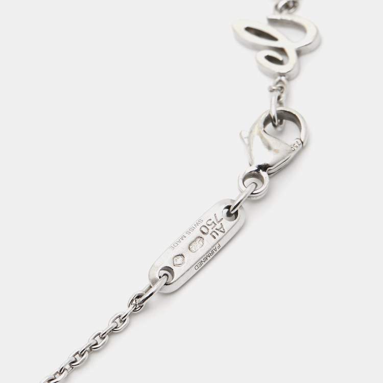 Pre Owned Chopard Ice Cube 18k White Gold Bracelet