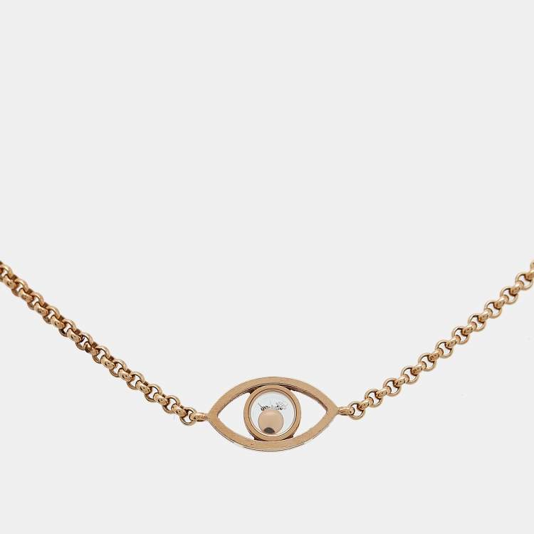 Pre Owned Chopard Happy Diamonds 18k Rose Gold Bracelet