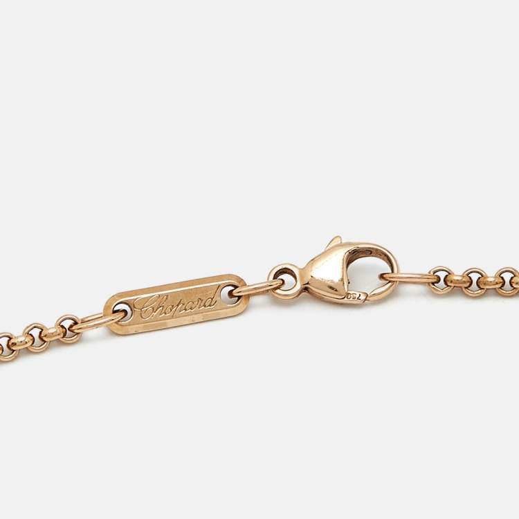 Pre Owned Chopard Happy Diamonds 18k Rose Gold Bracelet