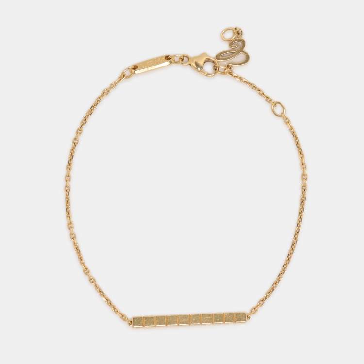 Pre Owned Chopard 18k Yellow Gold Ice Cube Bracelet