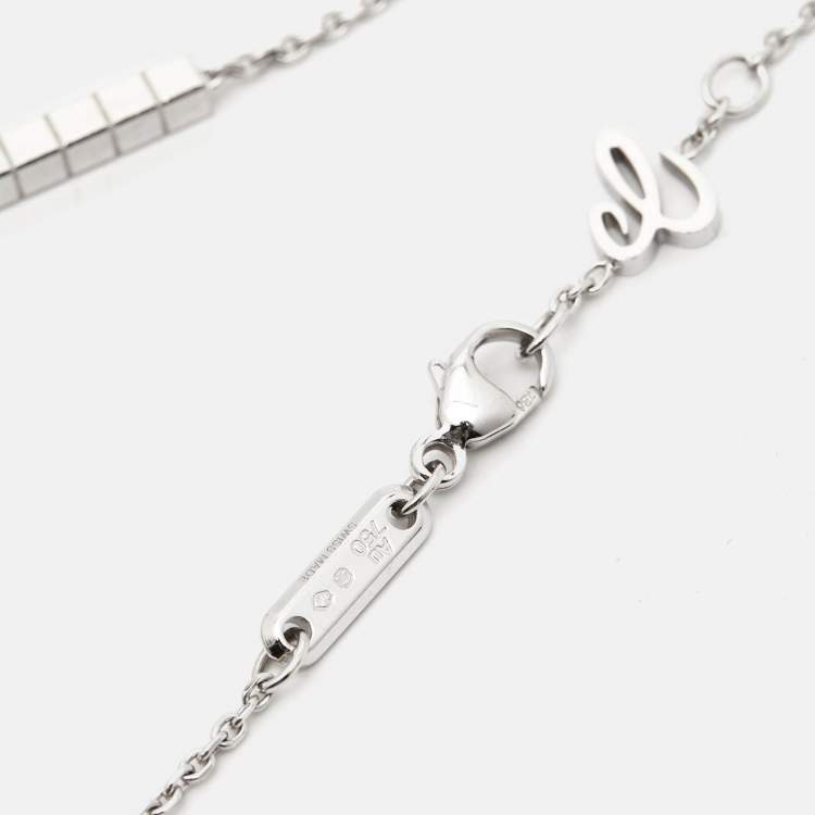 Pre Owned Chopard Ice Cube 18k White Gold  Bracelet
