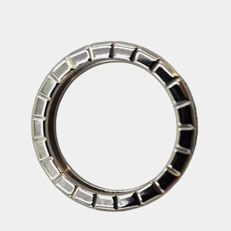 Pre Owned Chopard  Ice Cube Diamond 18k White Gold Band Ring Size 58