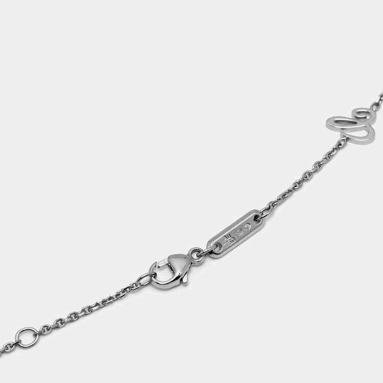 مملوكة مسبقًا Chopard Happy Diamonds Icon Diamond 18k White Gold Necklace